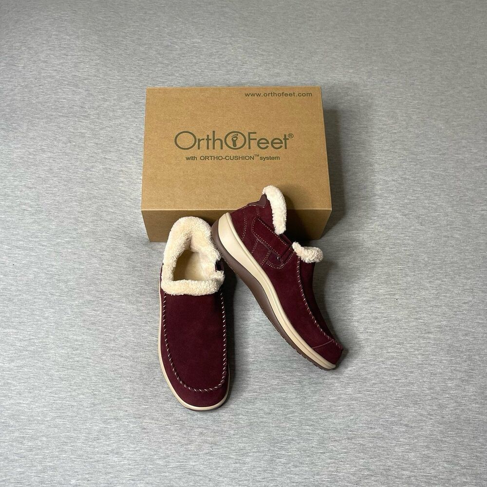 Orthofeet Women’s Lorin Hands-Free Orthopedic Plantar Fasciitis Slipper Shoes